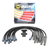 Jogo Cabo De Vela Silicone 10mm V8 Ford 302 Maverick Preto