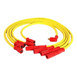Jogo Cabo Vela Silicone 8mm Amarelo Opala Caravan 4 Cilindro