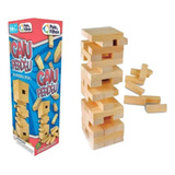 Jogo Caiu Perdeu Torre Madeira Equilíbrio Jenga Brinquedo
