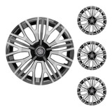 Jogo Calota Aro 14 Triton Sport Black Graphite Citroen