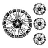 Jogo Calota Aro 14 Triton Sport Black Graphite Renault