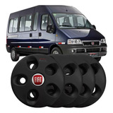 Jogo Calota Centro Ducato 1998 A 2017 Aro 16 4un Preta Nova