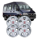 Jogo Calota Ducato Centro 1998 A 2017 Aro 16 4un Prata Nova