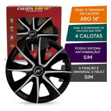 Jogo Calota Esportiva Agile Aro 14 Black Silver Prime