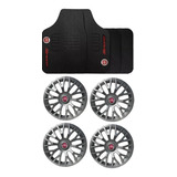 Jogo Calota Triton 13 E 14 + Tapete Fiat Uno Sport 1985 2019