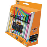 Jogo Caneta Bic Cores E Sentimentos Fashion Suporte 10 Un