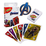 Jogo Cartas Mattel Uno Marvel Avengers Vingadores