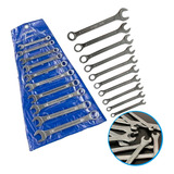 Jogo Chave Combinada Boca Fixa E Estrela 10pcs 6 A 17mm Sean