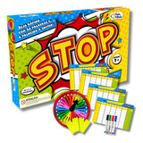 Jogo Clássico Mesa Brinquedo Stop Tabuleiro Infantil Criança