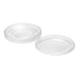 Jogo Com 4 Pratos Para Sobremesa Pearl Cristal Wolff - 2672