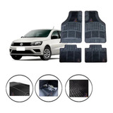 Jogo Com 4 Tapetes Emborrachado Automotivo Carpete Carro Pvc
