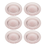 Jogo Com 6 Pratos Sobremesa Pearl Cristal Wolff