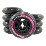 Jogo Com 8 Rodas Para Patins Roller 80mm 78a 
