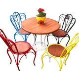 Jogo Conjunto 1 Mesa 4 Cadeiras Infantil Decoração Colorido