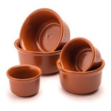 Jogo Cumbuca Sopa Feijoada Cerâmica Refratária Porcelana 5pç
