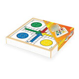 Jogo Dama E Ludo 60-236 - Com Estojo Luxo Em Madeira Mdf