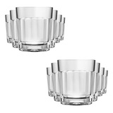 Jogo De 12 Copo Americano 315 Ml Para Whisky Vidro Nadir Cor Transparente