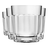 Jogo De 4 Copos Americanos Para Whisky 315 Ml Vidro Nadir Cor Transparente