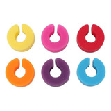 Jogo De 6 Marcadores De Taça Em Silicone Colorido