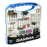 Jogo De Acessórios Micro Retifica Gamma Profissional 180 Pçs