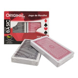 Jogo De Baralho Plástico Original Line - Estojo Com 2 C/ Nfe