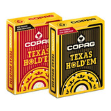 Jogo De Baralho Poker Texas Hold'em - Cj 02 Preto/borgonha