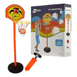 Jogo De Basquete Com Pedestal Ajustável Go Play Multikids