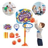 Jogo De Basquete Infantil Cesta Com Tabela Bola Bomba 1,10m