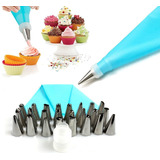 Jogo De Bicos De Inox Confeitar Bolo Tortas Kit De 33 Peças