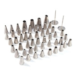 Jogo De Bicos Para Confeitar Em Inox (kit Com 52 Peças)