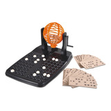 Jogo De Bingo 75 Bola Completo Metal Globo Giratório Cartela