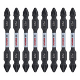 Jogo De Bits Impact Control Ponta Dupla 8pc 65mm Pz2 Bosch