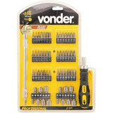 Jogo De Bits Ponteiras Com Extensor Flexível Vonder 58 Pçs