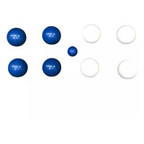 Jogo De Bocha P/grama, Areia Ou Saibro - Azul E Branco