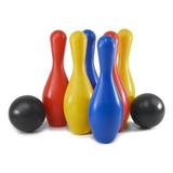 Jogo De Boliche Brinquedo Infantil Com 6 Pinos E 2 Bolas
