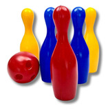 Jogo De Boliche Brinquedo Infantil Com 6 Pinos E 2 Bolas 