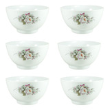 Jogo De Bowl Eterna Em Porcelana Schmidt 500ml Com 6 Peças