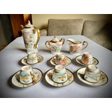 Jogo De Café - Porcelana Japonesa Anos 60 15 Peças