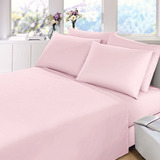 Jogo De Cama Santista King 4 Peças 150 Fios Prata Rosa