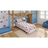 Jogo De Cama Solteiro 100% Algodão Spider Homem Aranha 3 Pçs