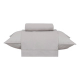 Jogo De Cama Solteiro 180 Fios Buddemeyer Basic Percalle 3pç Cor Bege Desenho Do Tecido Lisa