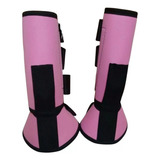 Jogo De Cloche E Caneleira Pink Para Cavalo