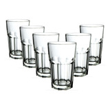 Jogo De Copos Altos Dover Em Vidro 300 Ml 6 Peças Água Suco 