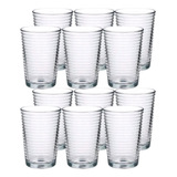 Jogo De Copos Em Vidro Kit 12 Peças Cozinha Água Suco Drink