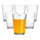 Jogo De Copos Vidro Suco Água Cerveja Refri Kit C/ 6pcs