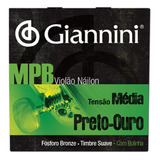 Jogo De Cordas Violão Giannini Mpb Náilon Bolinha - Genwbg 