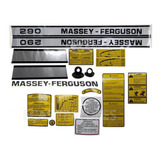 Jogo De Decalque ( Adesivo ) Trator Massey Ferguson 290