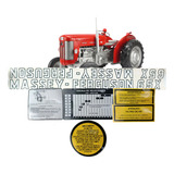 Jogo De Decalque Adesivo Trator Massey Ferguson 65x