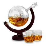 Jogo De Decantador De Whisky Globe