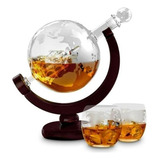 Jogo De Decantador De Whisky Globe